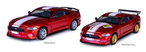 Produktbild: Ford Mustang GT Diecast 1:42 rot 2in1