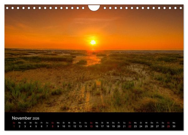 Produktbild: Sylt Morsumer Kliffabende Fotografien von Tobias Thiele (Wandkalender 2026 DIN A4 quer), CALVENDO Monatskalender