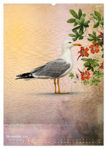 Produktbild: Wunderbare m&auml;rchenhafte Welt der V&ouml;gel (Wandkalender 2026 DIN A2 hoch), CALVENDO Monatskalender