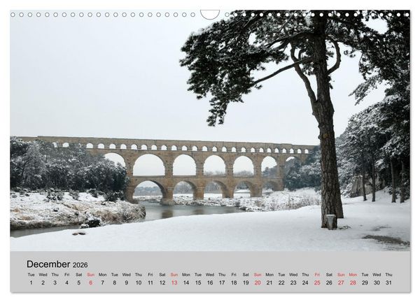 Produktbild: Historic Bridges of Provence (Wall Calendar 2026 DIN A3 landscape), CALVENDO 12 Month Wall Calendar