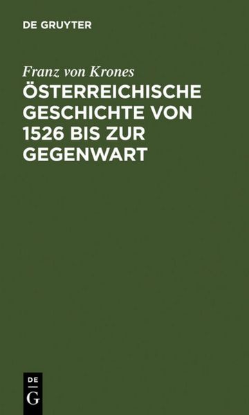 Produktbild: &Ouml;sterreichische Geschichte von 1526 bis zur Gegenwart