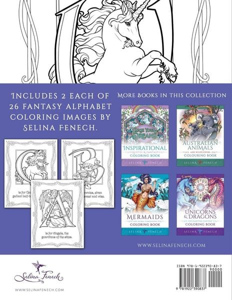 Produktbild: Fantasy Alphabet - Magical Creatures Coloring Book