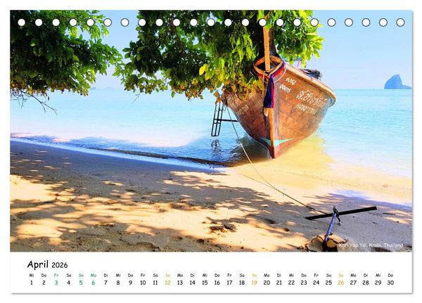 Produktbild: Bezauberndes Asien 2026 (Tischkalender 2026 DIN A5 quer), CALVENDO Monatskalender