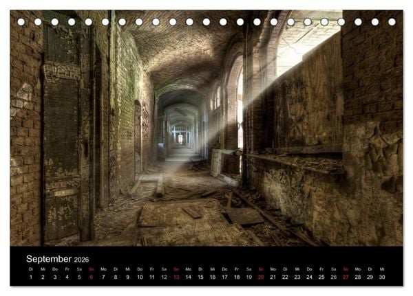 Produktbild: Lost Places - Verlassene Orte (Tischkalender 2026 DIN A5 quer), CALVENDO Monatskalender