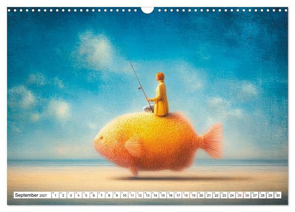Produktbild: Fantastische F&auml;nge Die Kunst, das Unm&ouml;gliche zu angeln (Wandkalender 2027 DIN A3 quer), CALVENDO Monatskalender