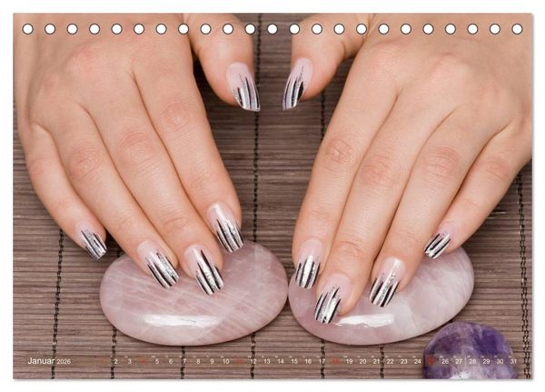 Produktbild: Verg&auml;ngliche Kunst - Nailart Episode 2 (Tischkalender 2026 DIN A5 quer), CALVENDO Monatskalender