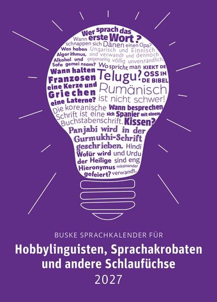 Produktbild: Sprachkalender f&uuml;r Hobbylinguisten, Sprachakrobaten und andere Schlauf&uuml;chse 2027