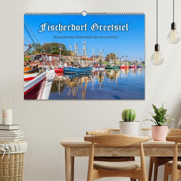 Produktbild: Fischerdorf Greetsiel (Wandkalender 2026 DIN A2 quer), CALVENDO Monatskalender
