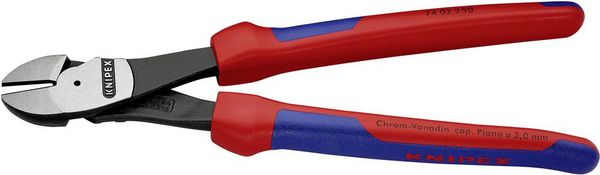 Produktbild: Knipex 74 02 250 Werkstatt Kraft-Seitenschneider mit Facette 250mm