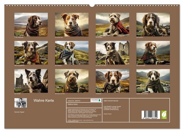 Produktbild: Wahre Kerle (hochwertiger Premium Wandkalender 2026 DIN A2 quer), Kunstdruck in Hochglanz