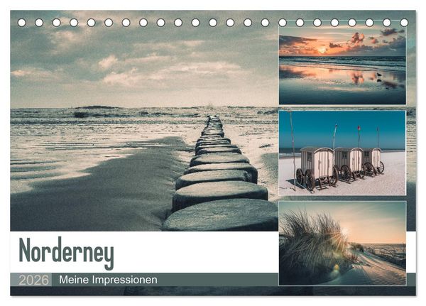 Produktbild: Mein Jahr auf Norderney (Tischkalender 2026 DIN A5 quer), CALVENDO Monatskalender
