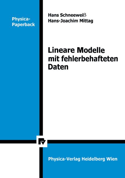 Produktbild: Lineare Modelle mit fehlerbehafteten Daten
