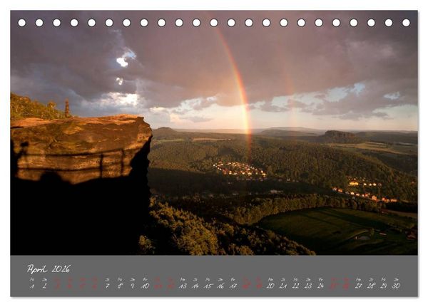 Produktbild: Traumlandschaft - S&auml;chsische Schweiz (Tischkalender 2026 DIN A5 quer), CALVENDO Monatskalender
