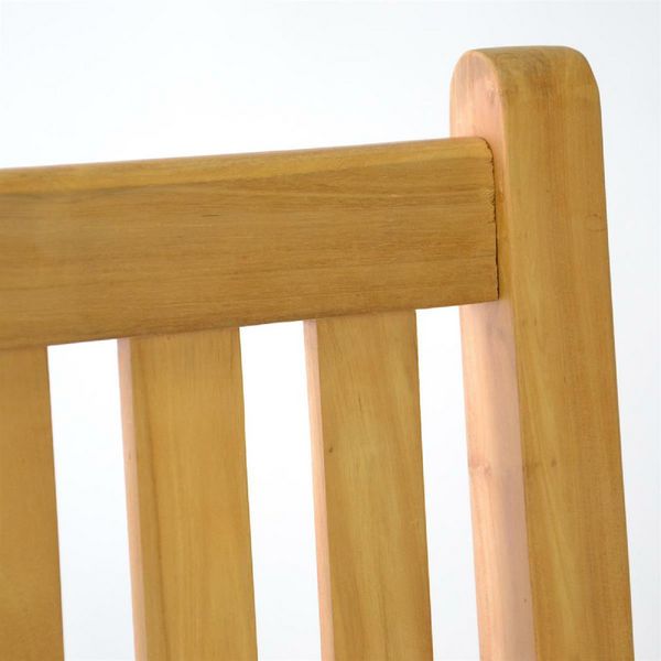 Produktbild: 3er Sitzbank Gartenbank Landhausstil Teak Holz