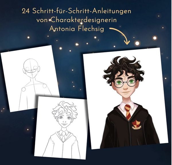 Produktbild: Zauberhaft Zeichnen. Der inoffizielle Harry Potter Adventskalender