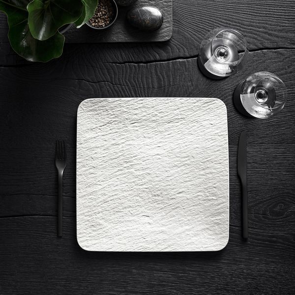 Produktbild: Villeroy & Boch Manufacture Servierplatte quadratisch/Gourmetteller