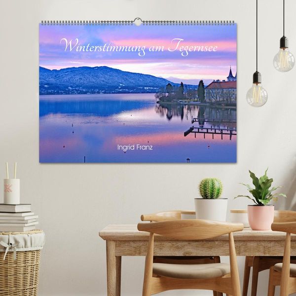 Produktbild: Winterstimmung am Tegernsee (Wandkalender 2026 DIN A2 quer), CALVENDO Monatskalender
