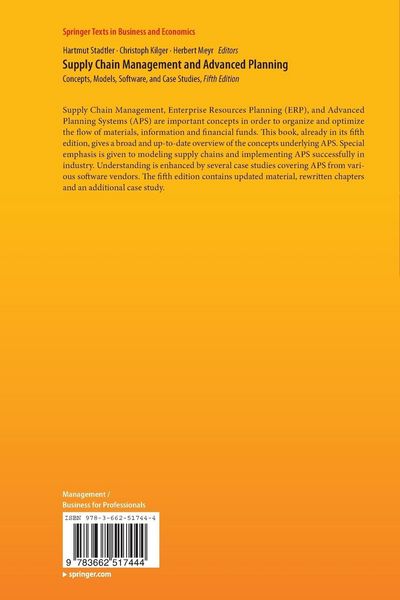 Produktbild: Supply Chain Management and Advanced Planning