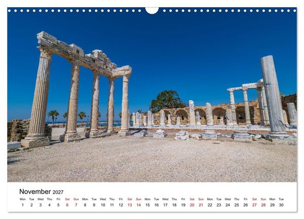 Produktbild: TURKISH RIVIERA Ancient echoes and azure coasts (Wall Calendar 2027 DIN A3 landscape), CALVENDO 12 Month Wall Calendar