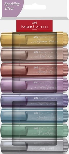 Produktbild: Faber-Castell Textmarker TL 46 Metallic 8er Kartonetui