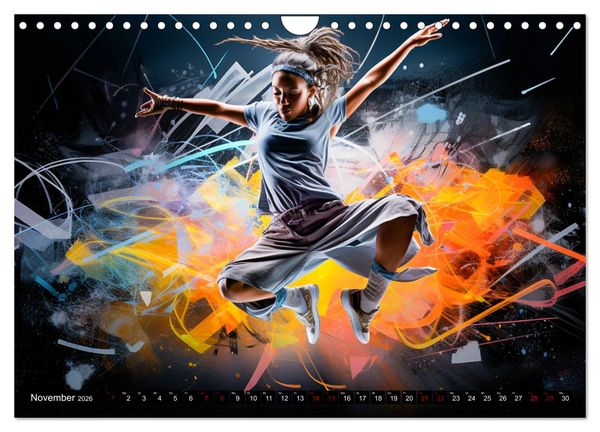 Produktbild: Color Dance Art (Wandkalender 2026 DIN A4 quer), CALVENDO Monatskalender