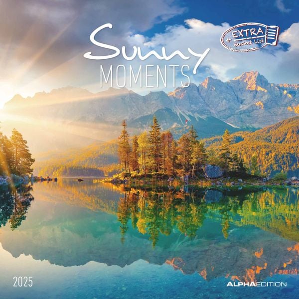 Sunny Moments 2025 - Broschürenkalender 30x30 cm (30x60 geöffnet) - Kalender mit Platz für Notizen - Bildkalender - Wand