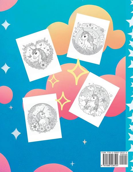 Produktbild: Pretty Ponies Children's Unicorn Coloring Book
