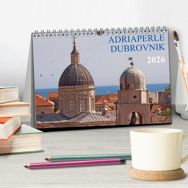 Produktbild: Adriaperle Dubrovnik (Tischkalender 2026 DIN A5 quer), CALVENDO Monatskalender