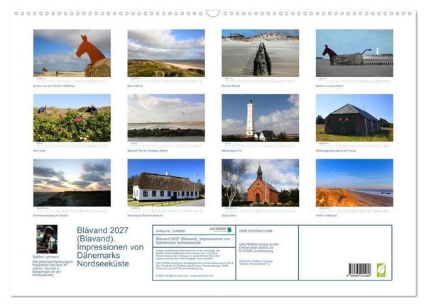 Produktbild: Bl&aring;vand 2027 (Blavand). Impressionen von D&auml;nemarks Nordseek&uuml;ste (Wandkalender 2027 DIN A2 quer), CALVENDO Monatskalender