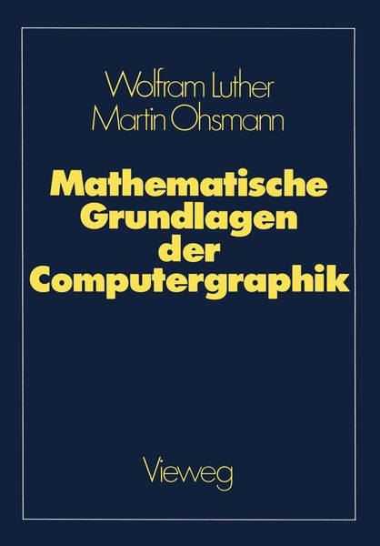 Produktbild: Mathematische Grundlagen der Computergraphik