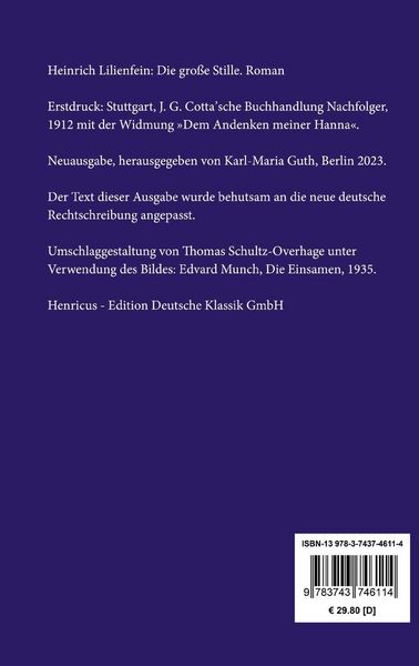Produktbild: Die gro&szlig;e Stille
