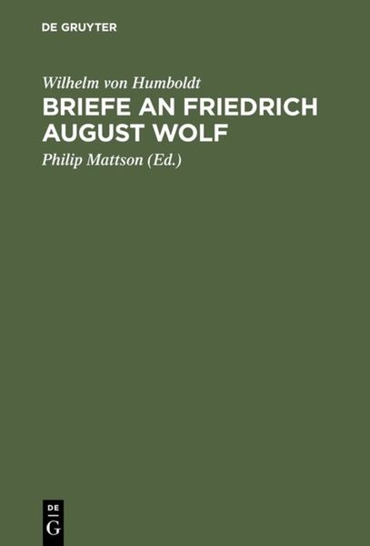 Produktbild: Briefe an Friedrich August Wolf