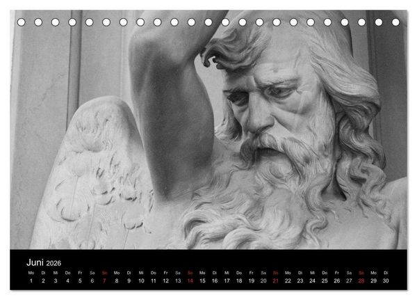 Produktbild: Lebende Steine - Skulpturen auf dem Friedhof Staglieno (Tischkalender 2026 DIN A5 quer), CALVENDO Monatskalender