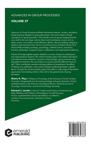 Produktbild: Advances in Group Processes