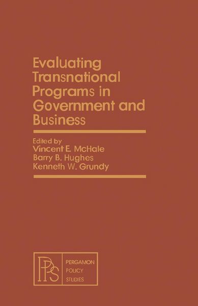 Produktbild: Evaluating Transnational Programs in Government and Business