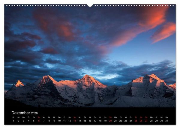 Produktbild: BERNER ALPEN - Natur und Landschaften (Wandkalender 2026 DIN A2 quer), CALVENDO Monatskalender