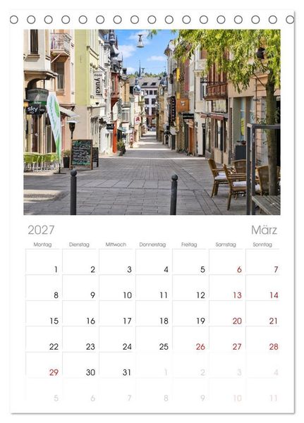 Produktbild: Tischplaner 2027 - Wiesbaden Blickwinkel anders (A5 Tischkalender zum Aufstellen) CALVENDO
