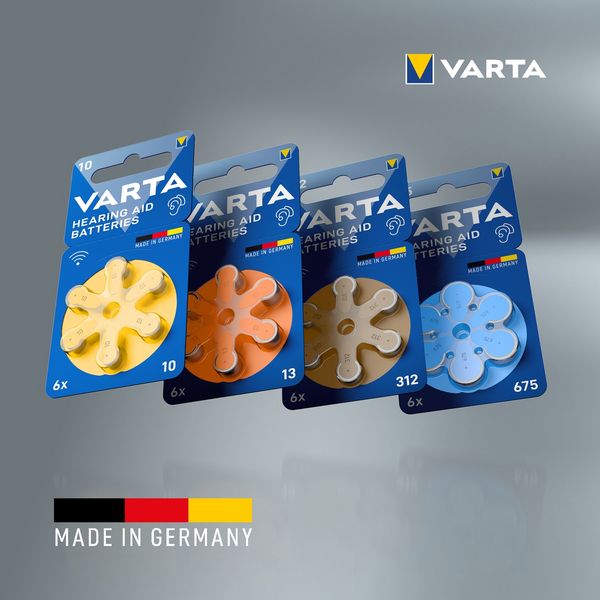 Produktbild: Varta Batterien Hearing Aid 312 6er