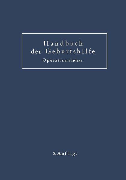 Produktbild: Geburtshilfliche Operationslehre