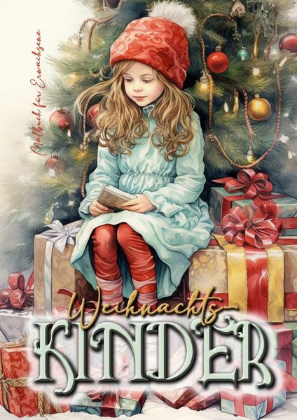 Weihnachtskinder Malbuch für Erwachsene