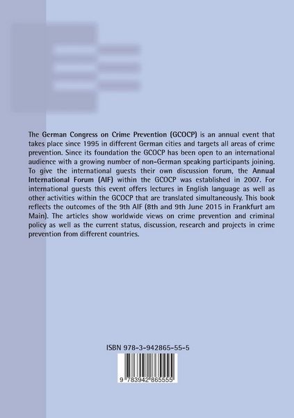 Produktbild: International Perspectives of Crime Prevention 8