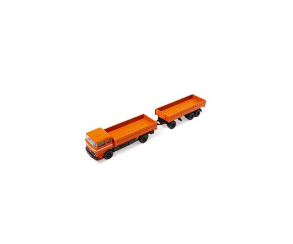 Produktbild: Carson Modellsport 500504159 MB 1620 Plane mit Anh&auml;nger 1:87 RC Modellauto Elektro LKW inkl. Akku, Ladeger&auml;t und Senderbatterien