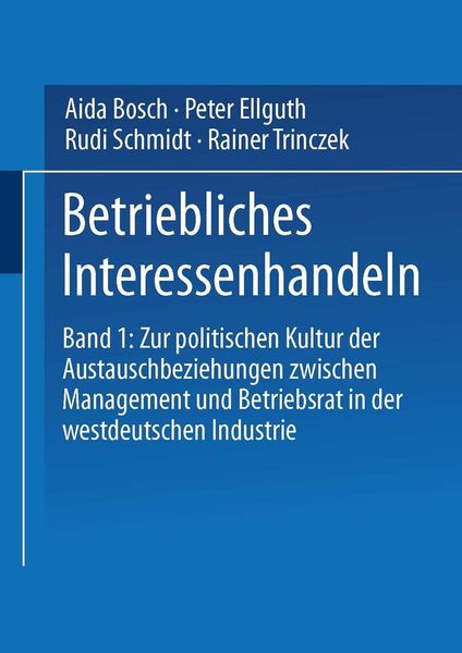 Produktbild: Betriebliches Interessenhandeln