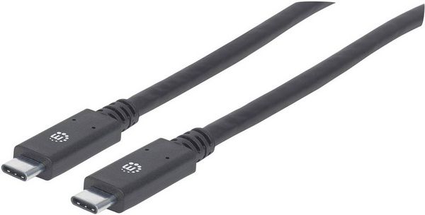 Produktbild: Manhattan USB-Kabel USB 3.2 Gen1 USB-C&reg; Stecker 2.00m Schwarz 354905