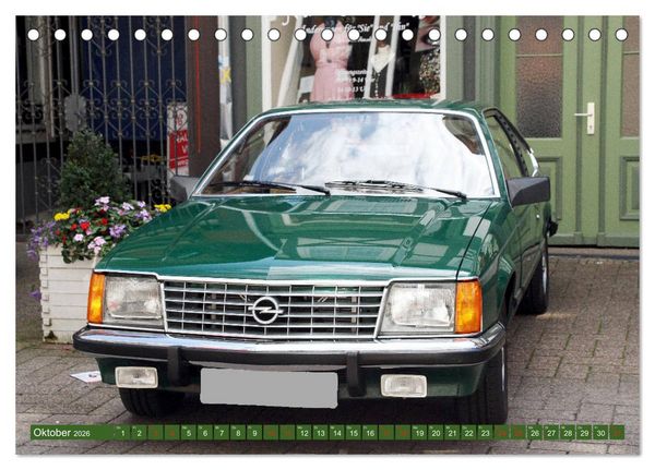 Produktbild: Opel Oldtimer mit dem Blitz (Tischkalender 2026 DIN A5 quer), CALVENDO Monatskalender