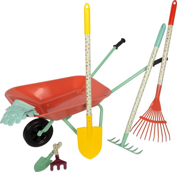 Produktbild: small foot 12819 - Gro&szlig;es Gartenset mit Schubkarre Tiny Garden