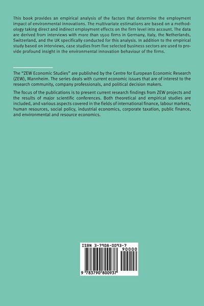 Produktbild: Employment Impacts of Cleaner Production