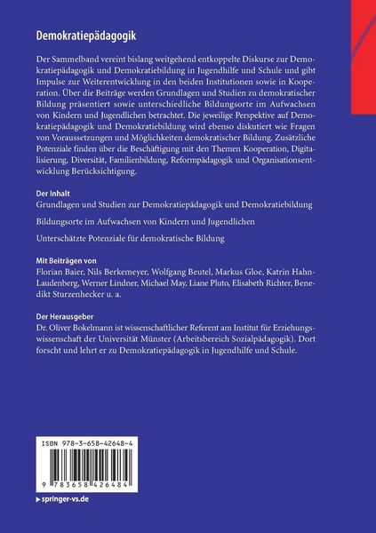 Produktbild: Demokratiep&auml;dagogik