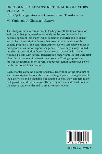 Produktbild: Oncogenes as Transcriptional Regulators