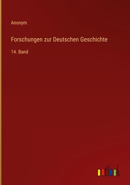 Produktbild: Forschungen zur Deutschen Geschichte